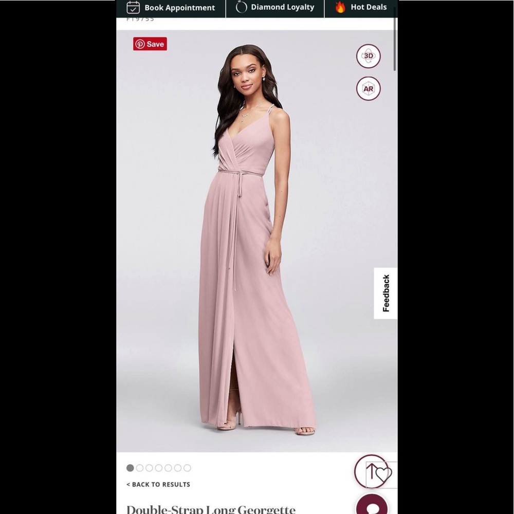 David’s Bridal Bridesmaid Dress